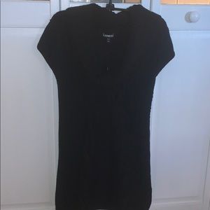 Black Short sleeve sweater dress